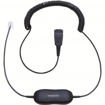 Шнур-переходник Jabra GN1200 QD-RJ10 SmartCord CC, витой Шнур-переходник Jabra GN1200 QD-RJ10 SmartCord CC, витой